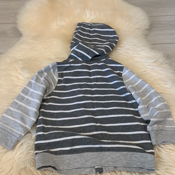 Gray Striped Hoodie and Blue Sweatpants in 24M by First Impressions - Picture 7 of 7